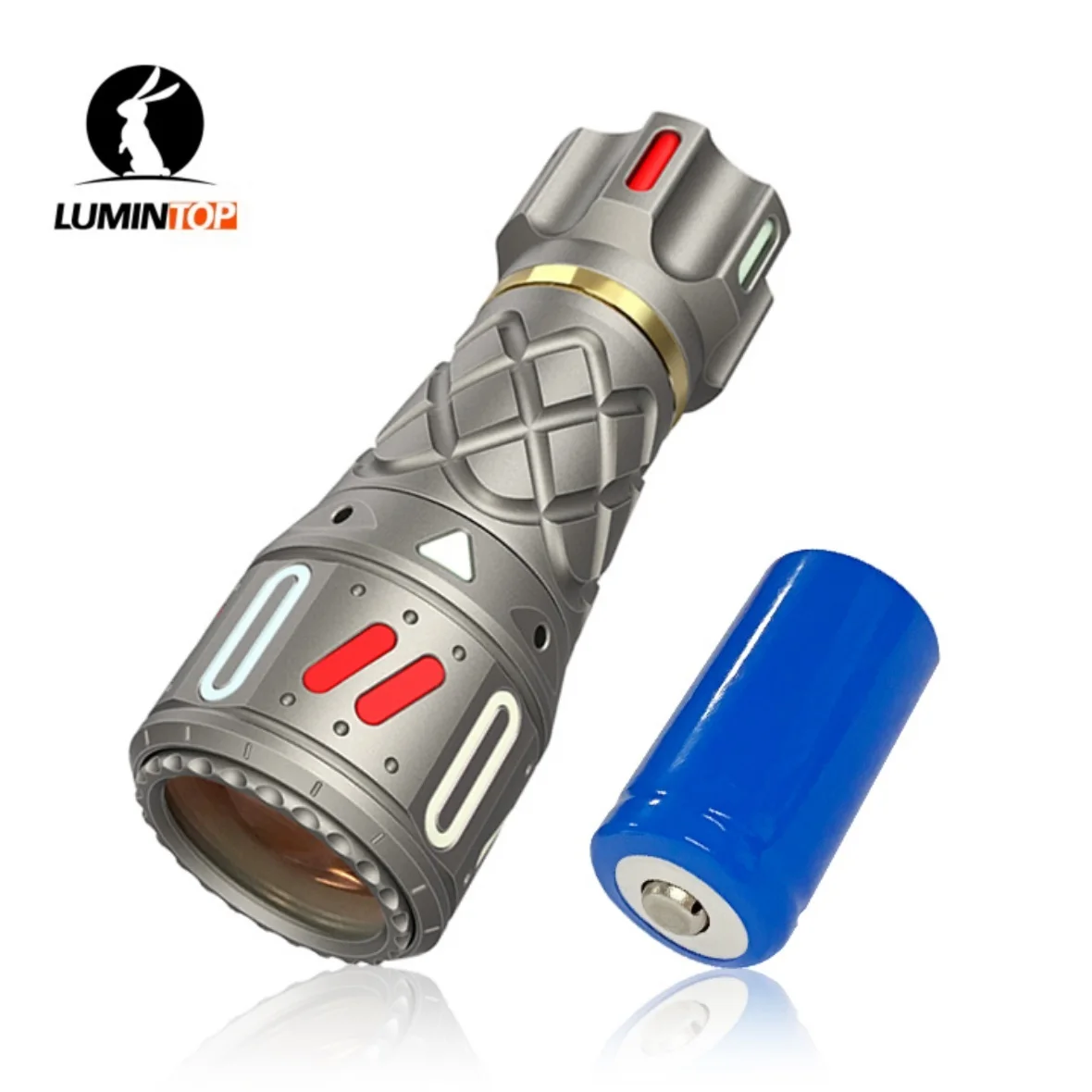 

Lumintop THOR 1 Mini LED Flashlight 400LM Gyro Version 1200M LEP Torch Light by 18350 Battery for Self Defense Camping Search