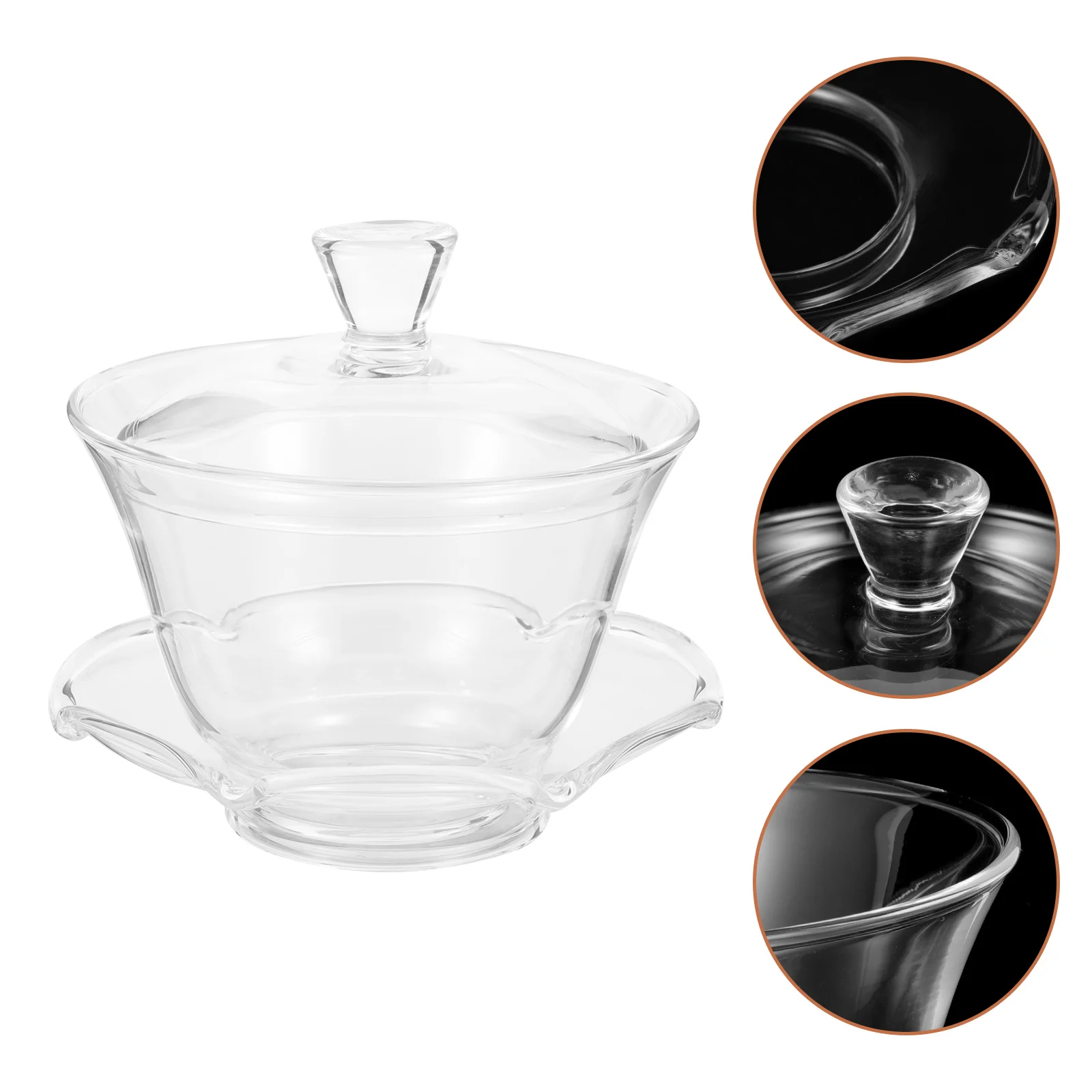 

Afternoon Tea Cup Tea Cups Lids Tea Cup Glass Tea Bowl Set Ceramic Tea Mug Glass Tureen Teacup Cover Vintage Flower Cup