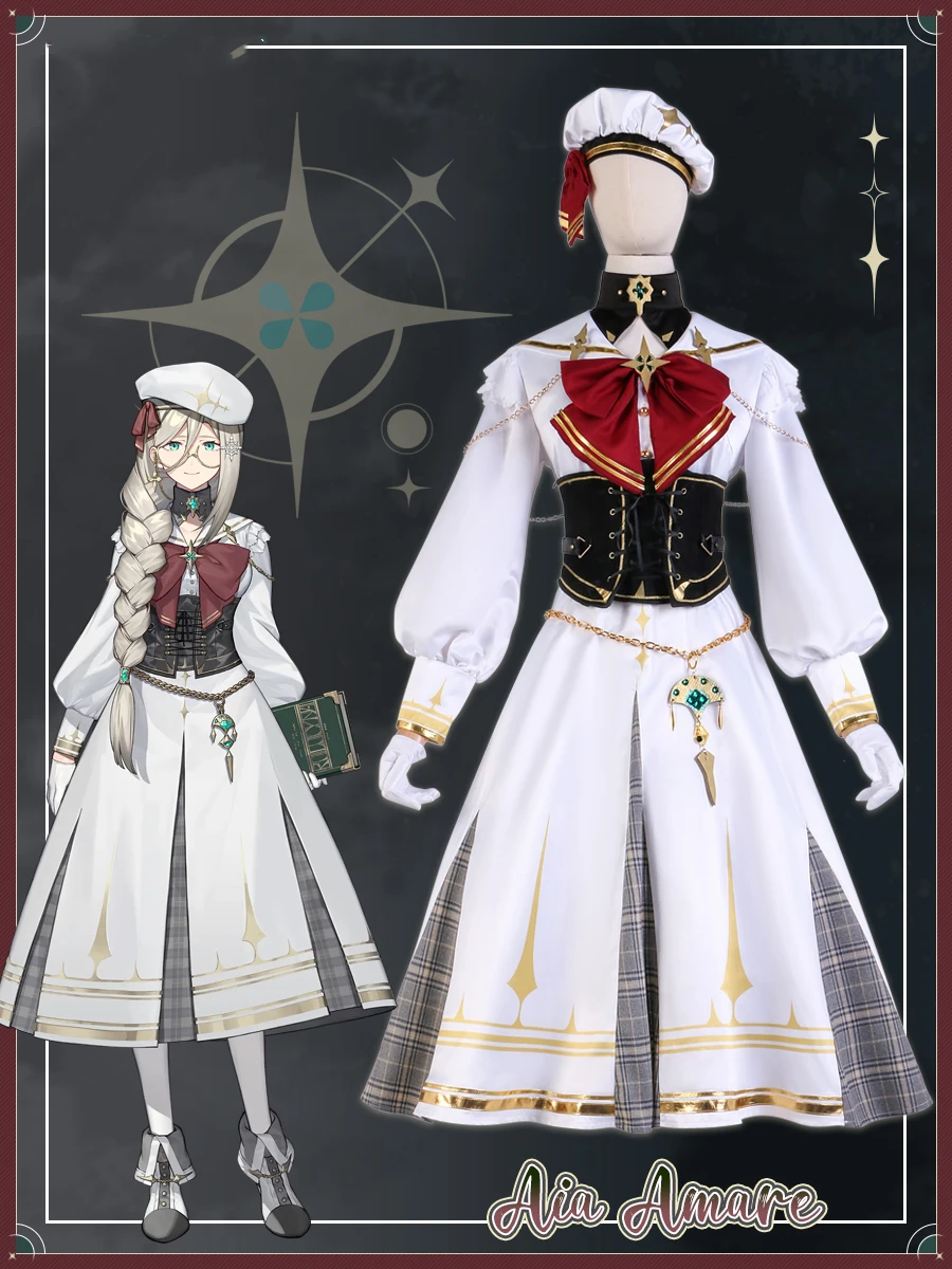 

Anime Game Vtuber Nijisanji EN ILUNA Aia Amare Lolita Dress XS-XL Uniform Cosplay Costume Halloween Women Free Shipping 2022 New