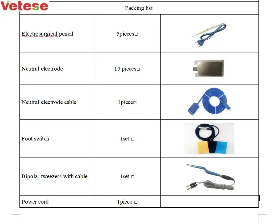 Медицинское оборудование хирургический электрохирургический блок портативный