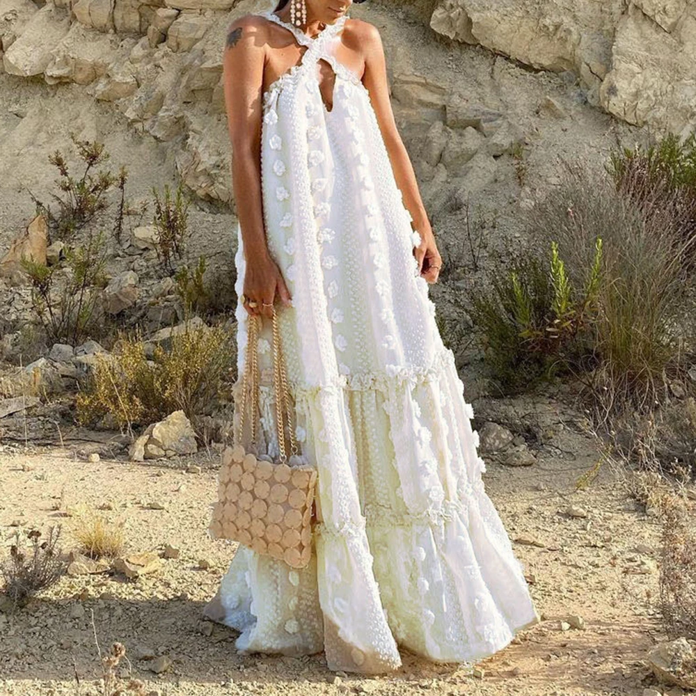 TWOTWINSTYLE однотонные свободные платья с 3D цветами для женщин лоскутное платье без