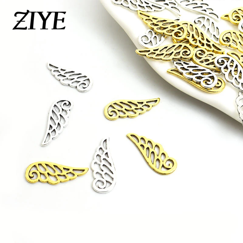 

20pcs Antique Gold/Silver Color Wings Alloy Charm Connectors for Jewelry Making DIY Bracelets Earrings Pendants Accessories Gift