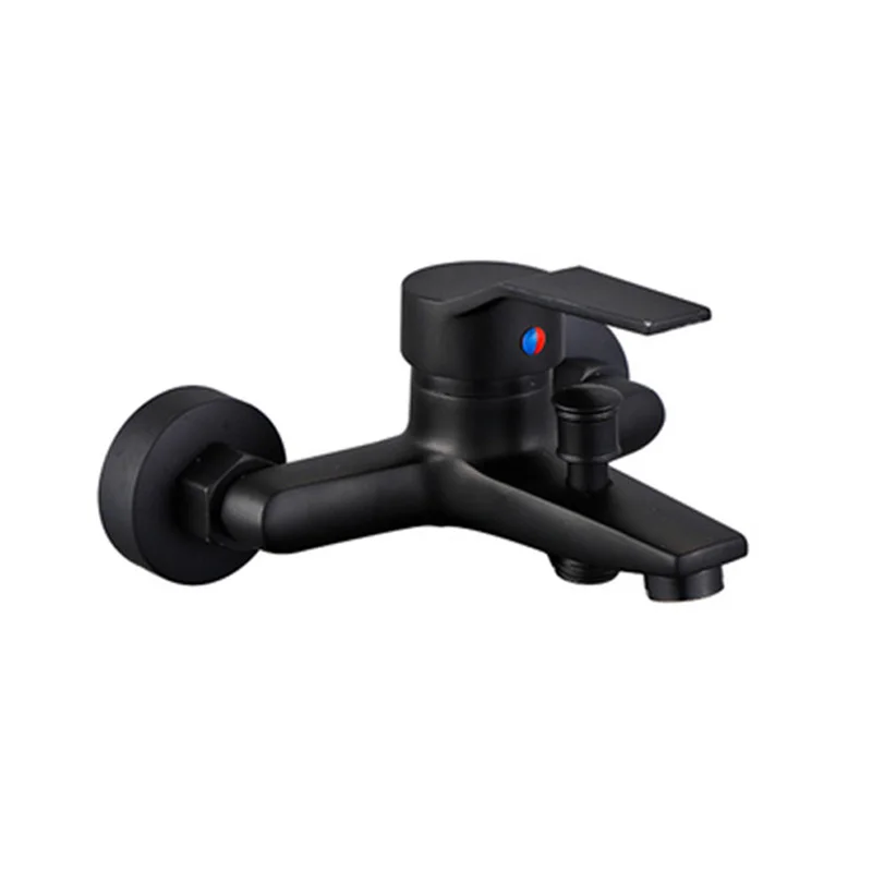 Латунный Смеситель для ванной комнаты насадка душа черный смеситель настенный