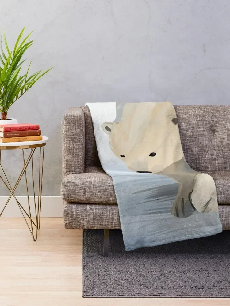 Сохраняйте белых медведей-абстрактная Арктическая Акварельная