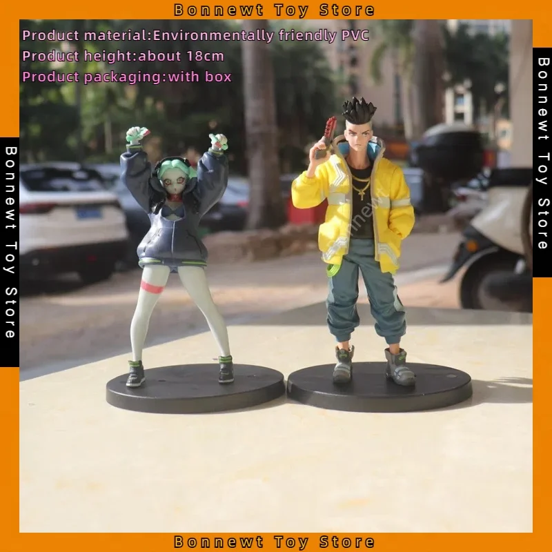 Новый 18 см аниме Cyberpunk Edge Runner Cyber Drifter Дэвид Ребекка фигурка настольный орнамент в