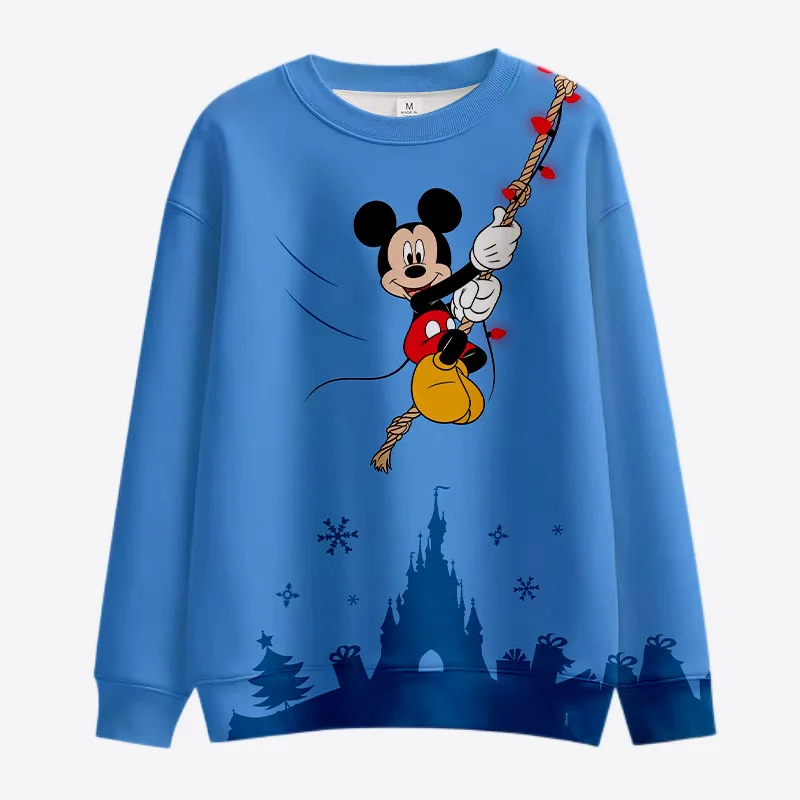 

Pullover spring and autumn thin section 2022 new Korean version loose Disney Minnie jacket hooded round neck sweater