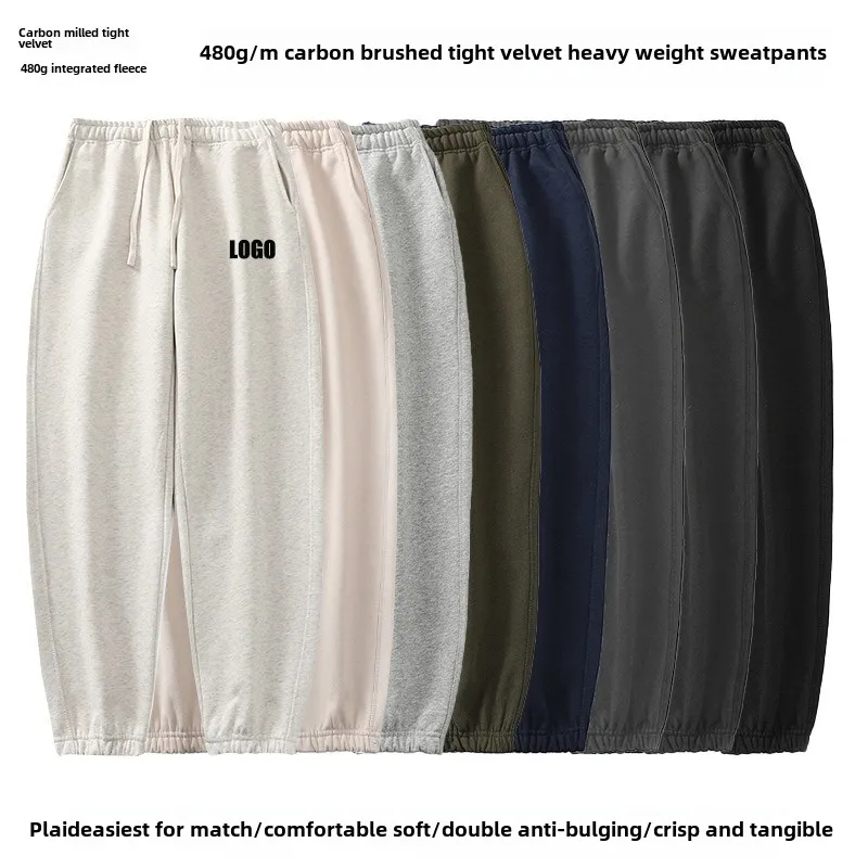 Мужские и женские флисовые спортивные штаны с логотипом на заказ 480 г