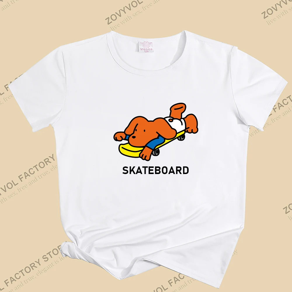 

Cartoon Sports Animals Print T-shirts For Girl Harajuku Summer T Shirt New Fashion Tops Female T-shirt Casual Tee Woman Clothing