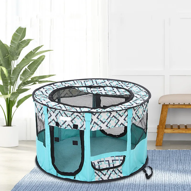 

Portable Foldable Pet Tent Dog House Enclosed Dog Breeding Tent For Cat Tent Play Puppy Kennel Outdoor Large Dogs House