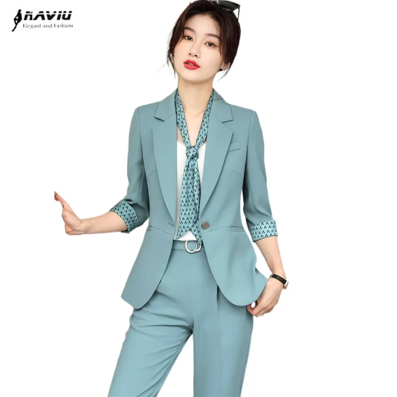 Женские костюмы с полурукавами Новинка лета тонкий высококачественный