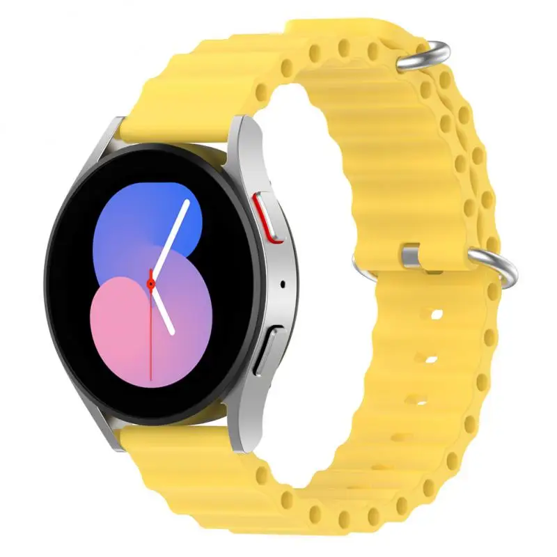 

Ремешок силиконовый для Huawei GT Watch Ocean, Универсальный водонепроницаемый браслет с двойной пряжкой, защита от пота, 20 мм