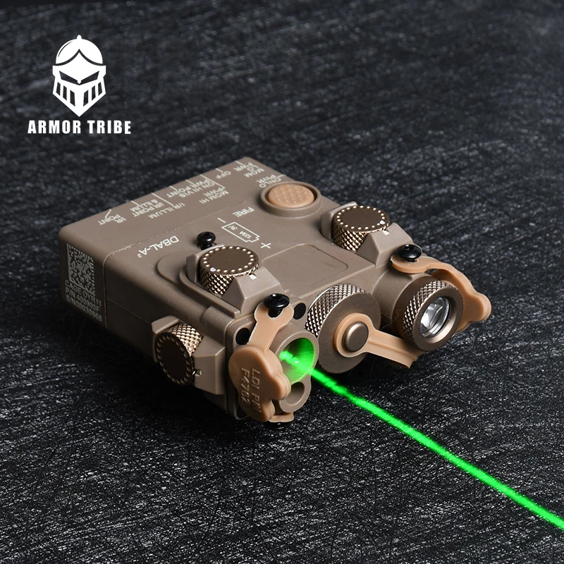 Tactical Mini DBAL A2 Red Green Blue Dot Laser with IR White Light Strobe Hunting Rifle PEQ LA-5C Airsoft Laser Aim Weapon Light