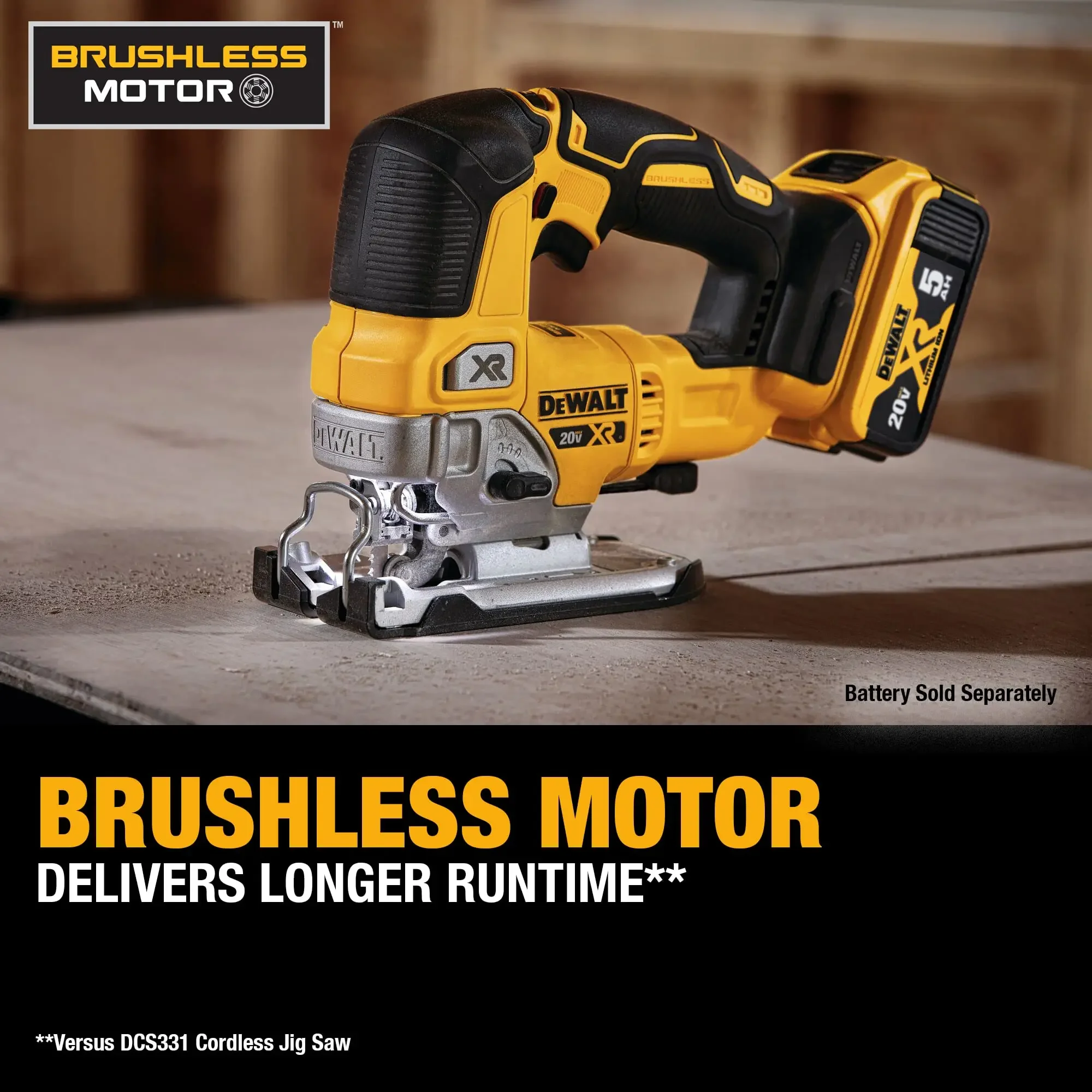 Бесщеточная пила-прокрутка Dewalt DCS334 20 в многофункциональная модернизированная