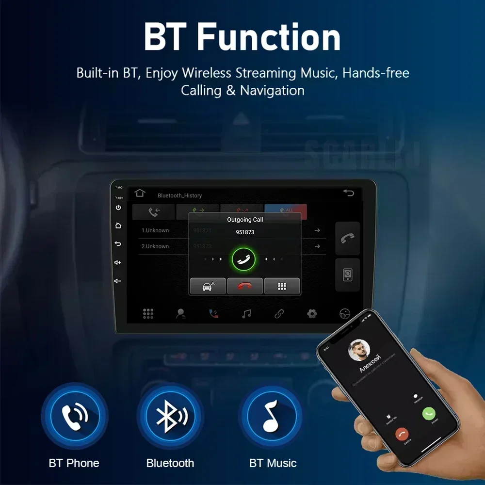 Фото 2din Автомобильный радиоприемник Carplay Android Auto «все в одном» для KIA Ray 2011-2017 Мультимедийный видеоплеер GPS-навигация Авторадио DSP №4
