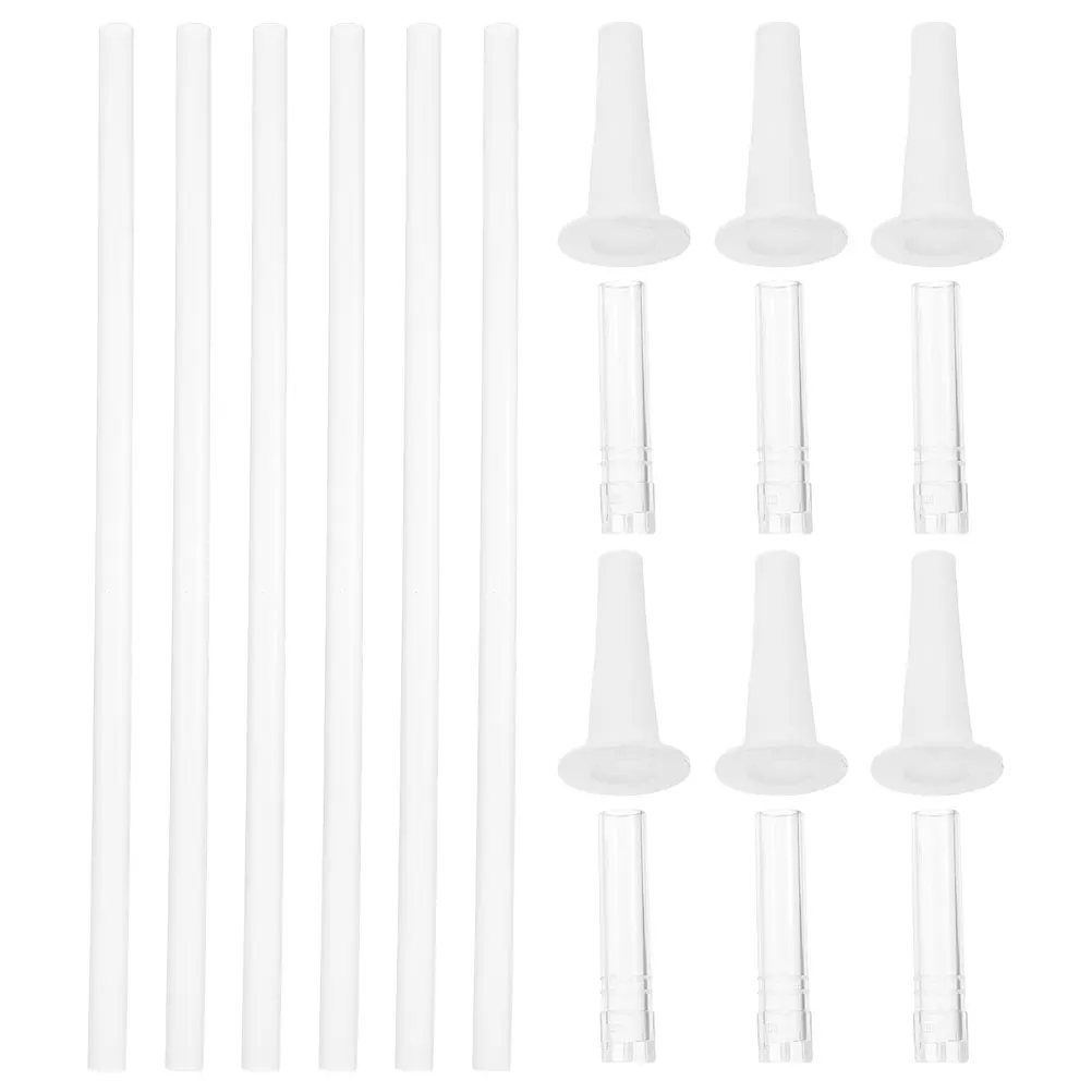 

Juice Bottle Replaceable Silicone Straw Wear-Resistant Straight Water Belly Cup Replacing Long Straw Nozzles Household Accessory