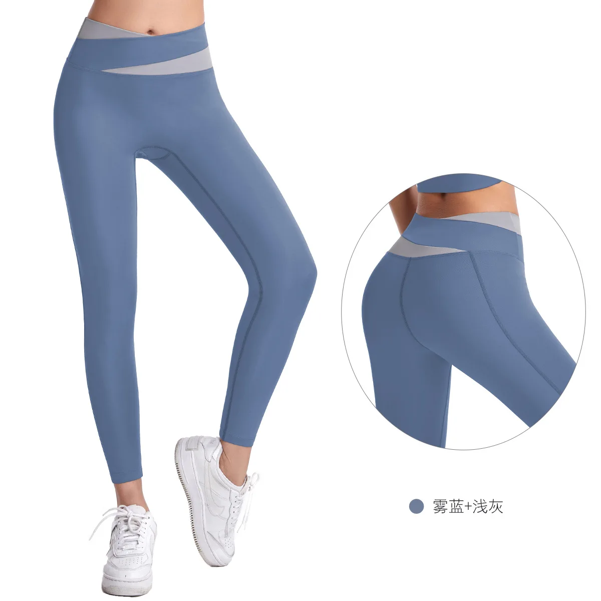 LuLu Yoga trousers Nylon Sportswear woman gym women's quick dry high waist leggings sweaty running fitness sports Pants black images - 6