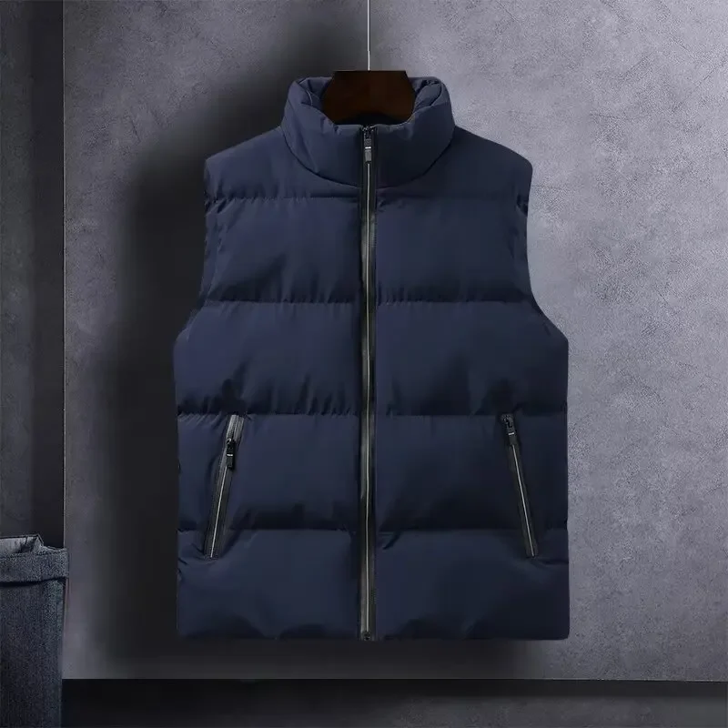 Модный мужской зимний жилет с хлопковой подкладкой