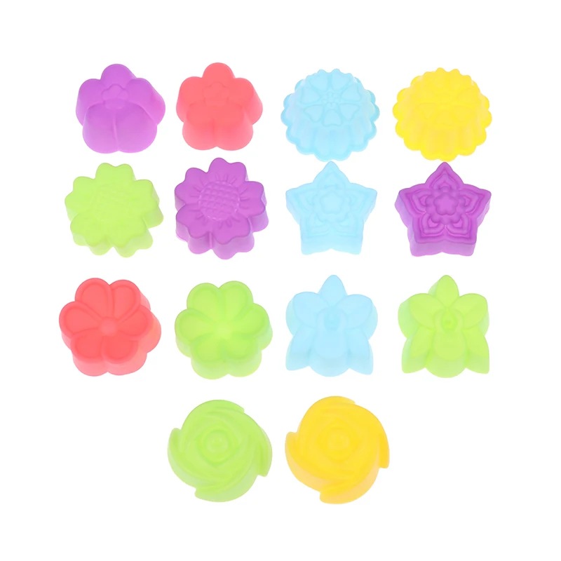

12pcs/set DIY Silicone Mold Mini Cupcake Cake Mold Muffin Baking Food Grade Silicone Cake Mold Muffin