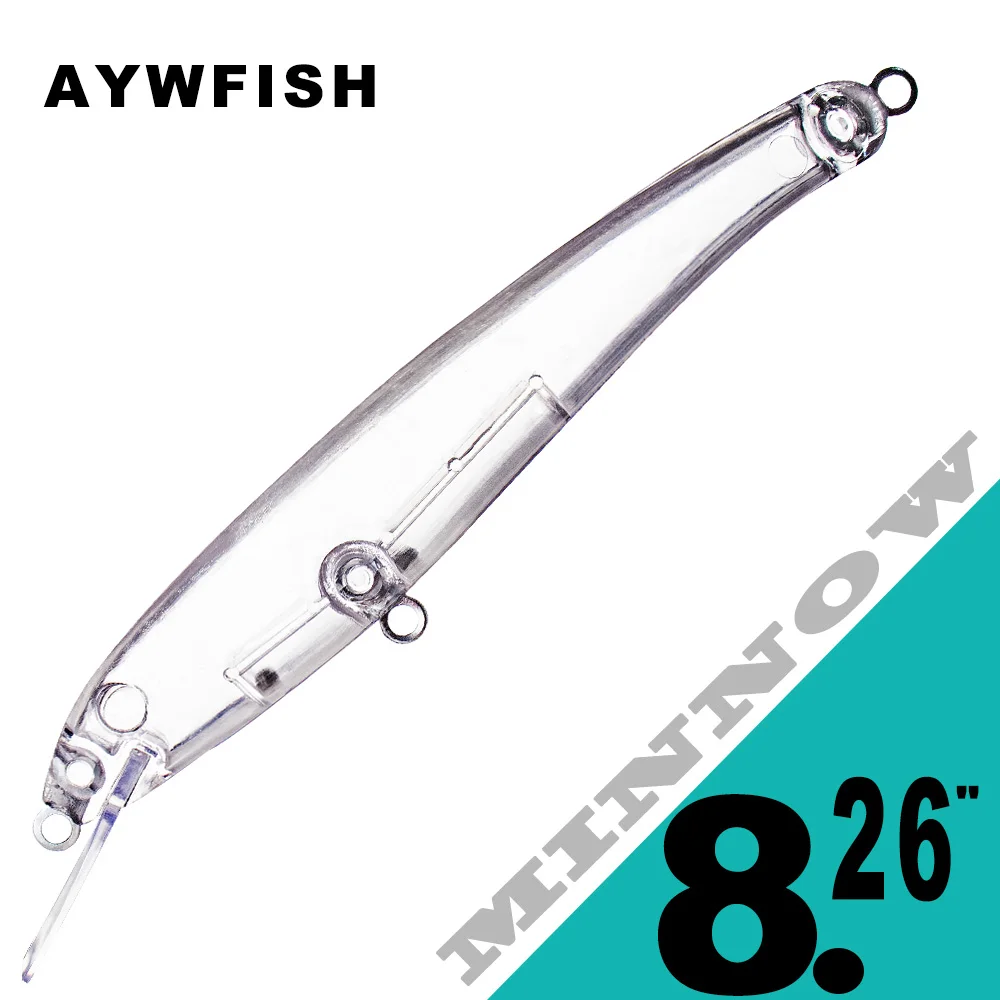 AYWFISH 21 см 39 г большая игра неокрашенная искусственная приманка гольяна для