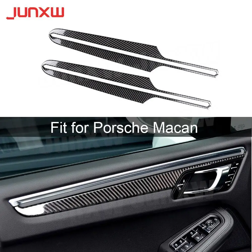 Углеродное волокно внутренняя дверная панель автомобиля накладки наклейки для