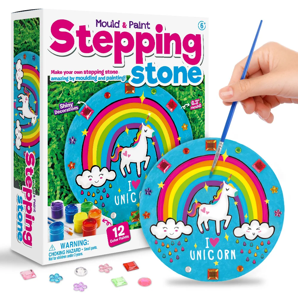 

Children's puzzle creative manual diy toy plaster cast unicorn art painting graffiti painting set