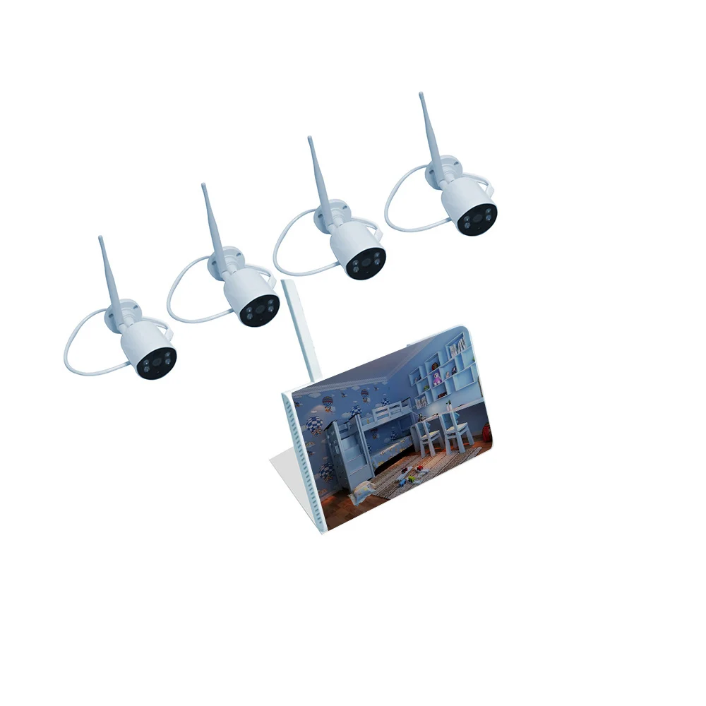 

4-канальная ip-камера 5 Мп, Wi-Fi, nvr, экран 10,1 дюйма