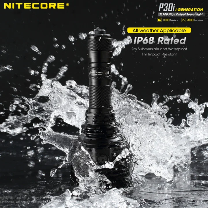 Оригинальный фонарик NITECORE P30i использует CREE XHP35 HI светодиодный 2000 люмен
