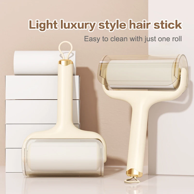 13*6*21cm Tearable Roll Paper Hair Sticky Roller Dust Pet Remover Brush Clothes Carpet Cleaning Replaceable Core