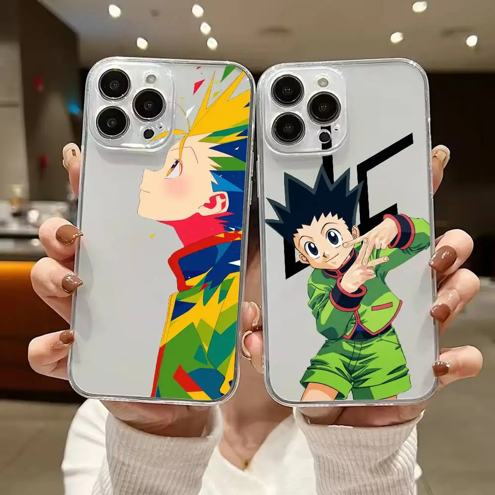 Фото Чехол G-Gon Freecs H-Hunter X Hunter для iPhone 17 16 15 14 13 12 11 Mini Pro Max Plus, прозрачный №1