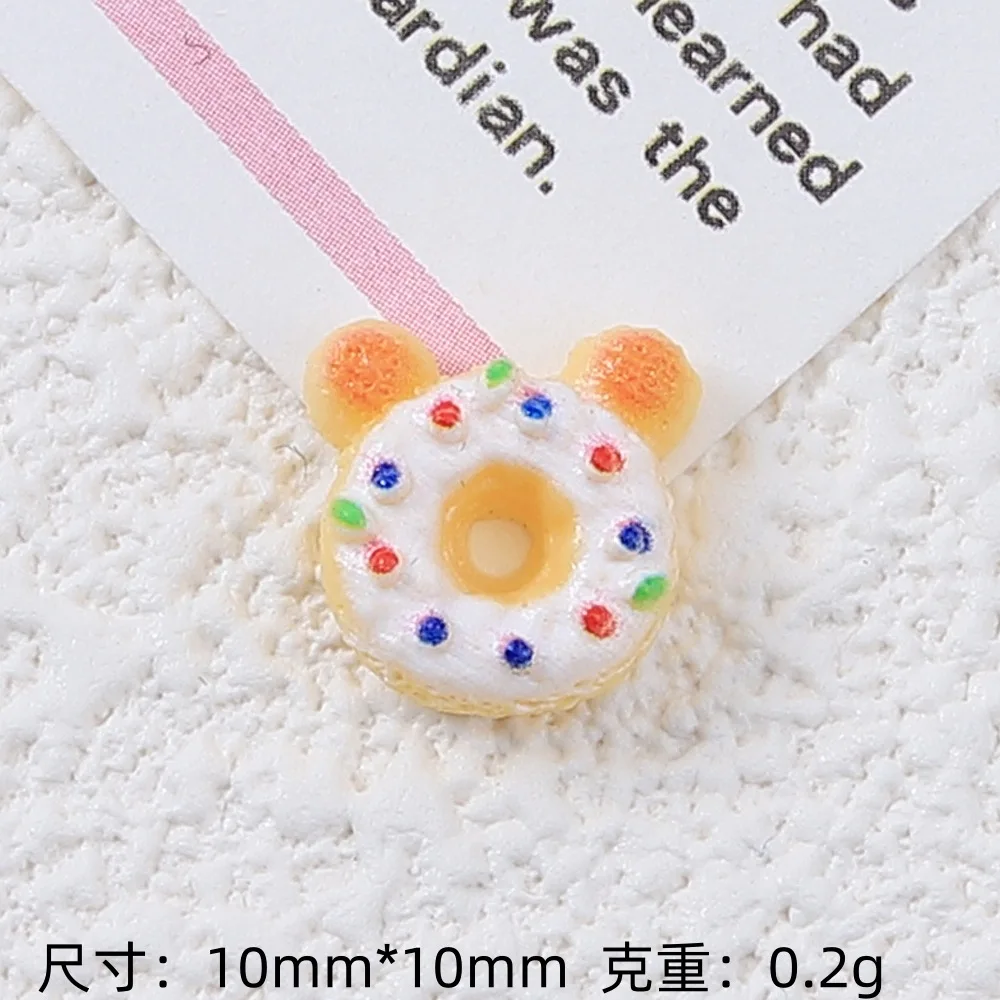 20 шт./лот 3D моделирование мультяшная еда подвески для ногтей смола сладкий хлеб