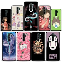 phone case for redmi 6 6a 7 7a note 7 8 8a pro 8t case note 9 9s pro 4g 9t silicon cover cute studio ghibli spirited away totoro