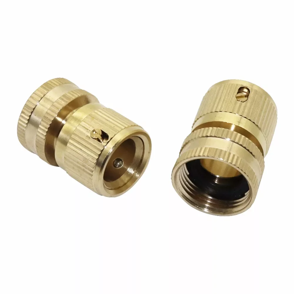 

10pcs 3/4 inch Female Thread Brass Copper Quick Connectors Home Garden Watering Connection Accessories Car Washing Pipe Fittings