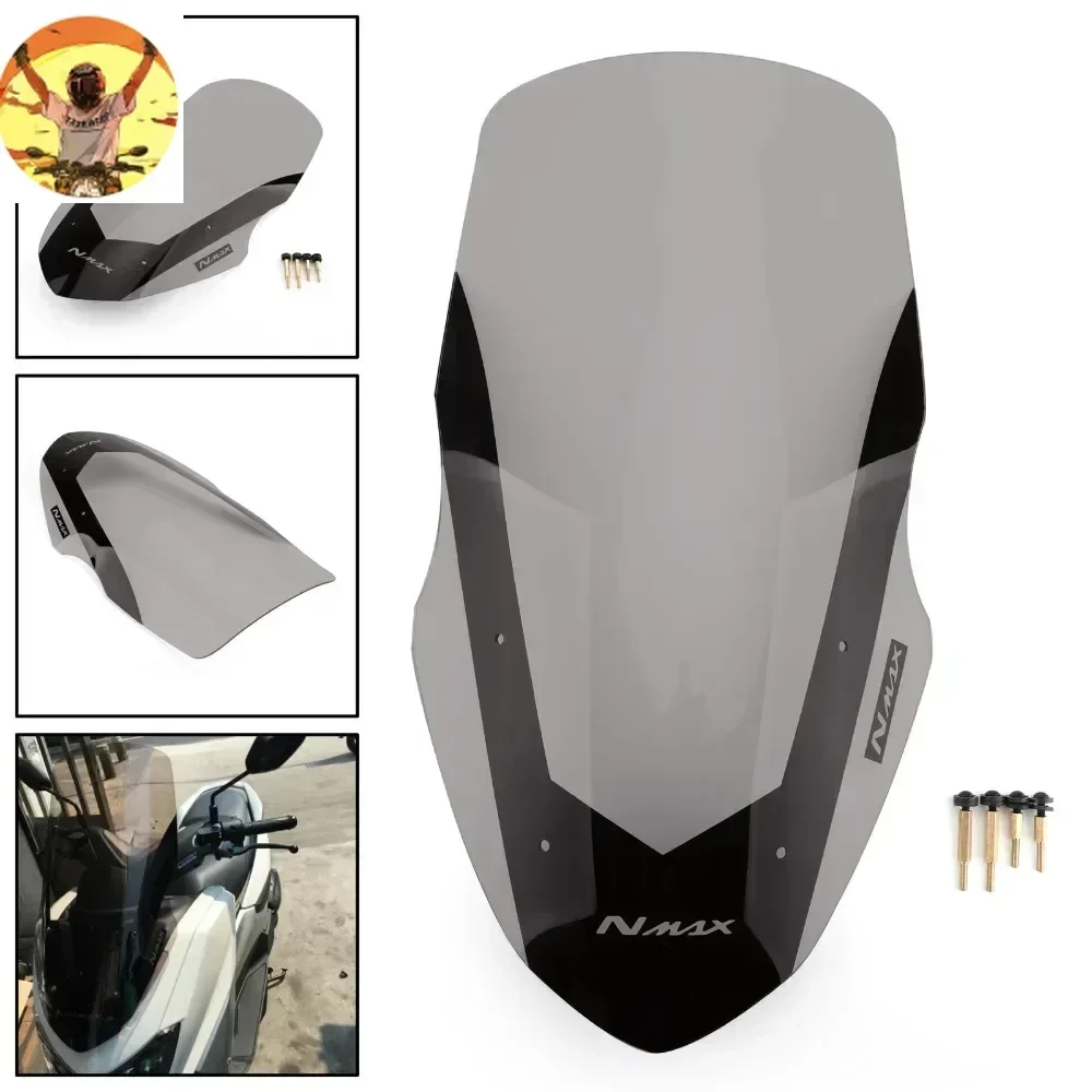 Дефлектор лобового стекла мотоцикла Windsn прозрачный для Yamaha NMAX155 N-MAX 125 NMAX 155 2016-2018