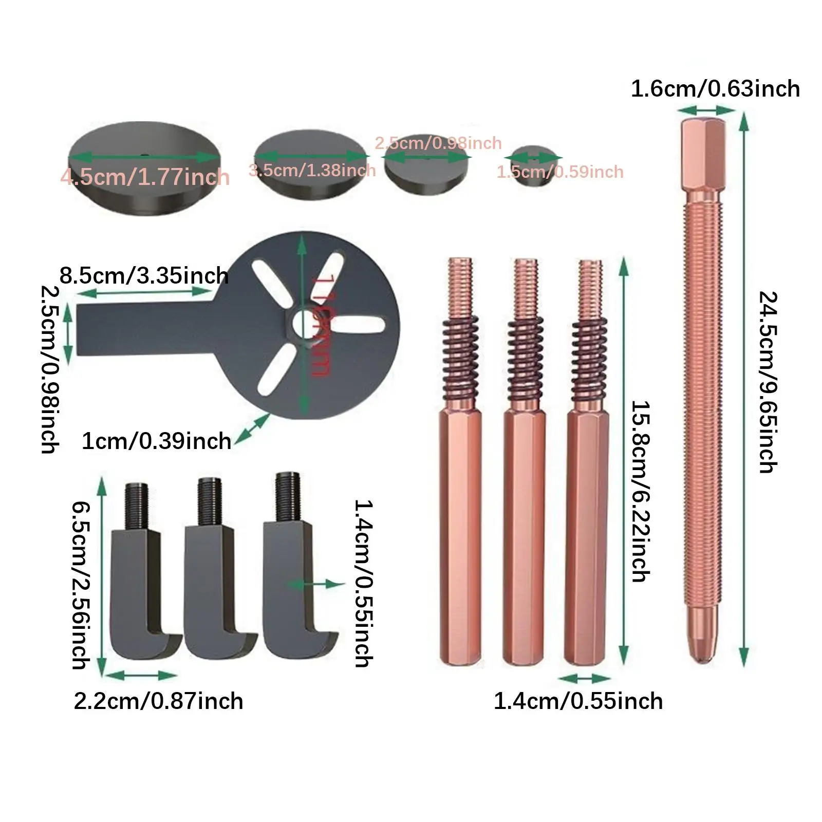 Набор съемников подшипников 36 в 1 съемник шестерен для разборки мотоцикла