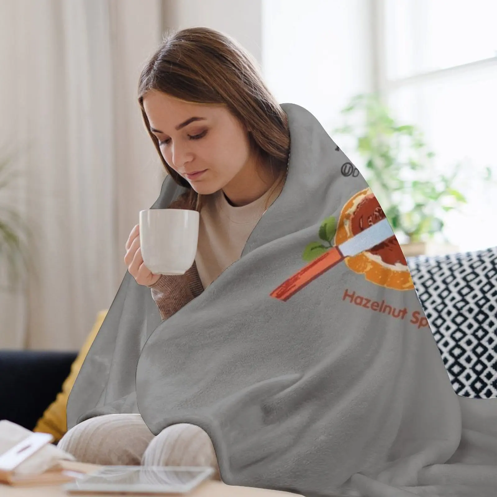 Культовое одеяло Nutella с фундуком и какао-распространителем милое для кемпинга