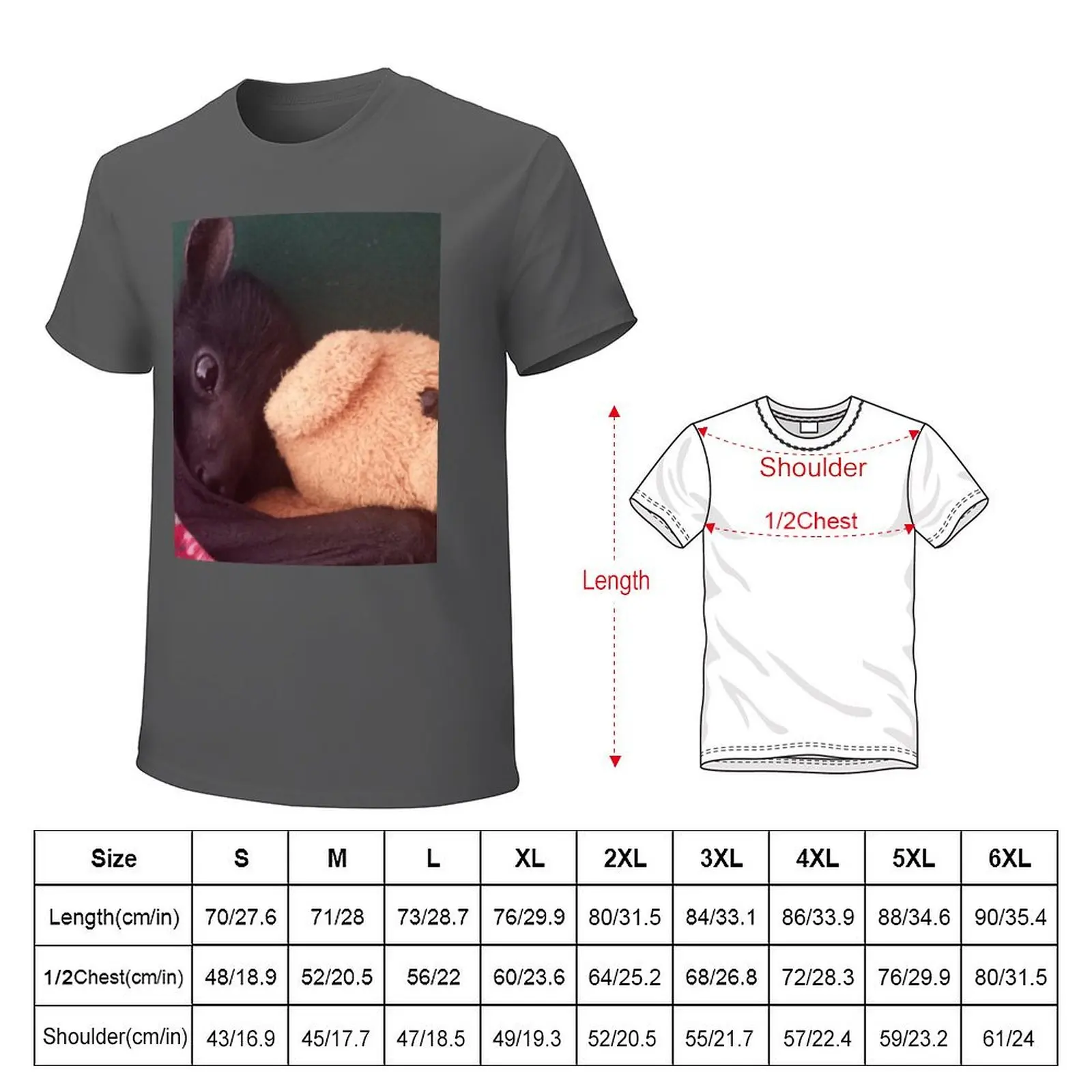 Эльгрия и ее плюшевый мишка. Футболка для мальчиков с животным принтом большая