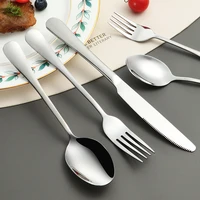 5pcs set gold cutlery set stainless steel dinnerware silverware flatware kit dinner knife fork spoon dishwasher safe room decor