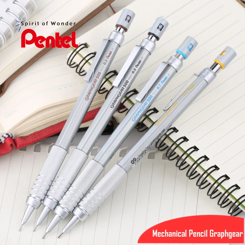 For Drafting Mm Pencil 0.3 Eraser 500 0.7 0.5 1pc Pro 0.9 Graphgear Automatic Mechanical Pentel With