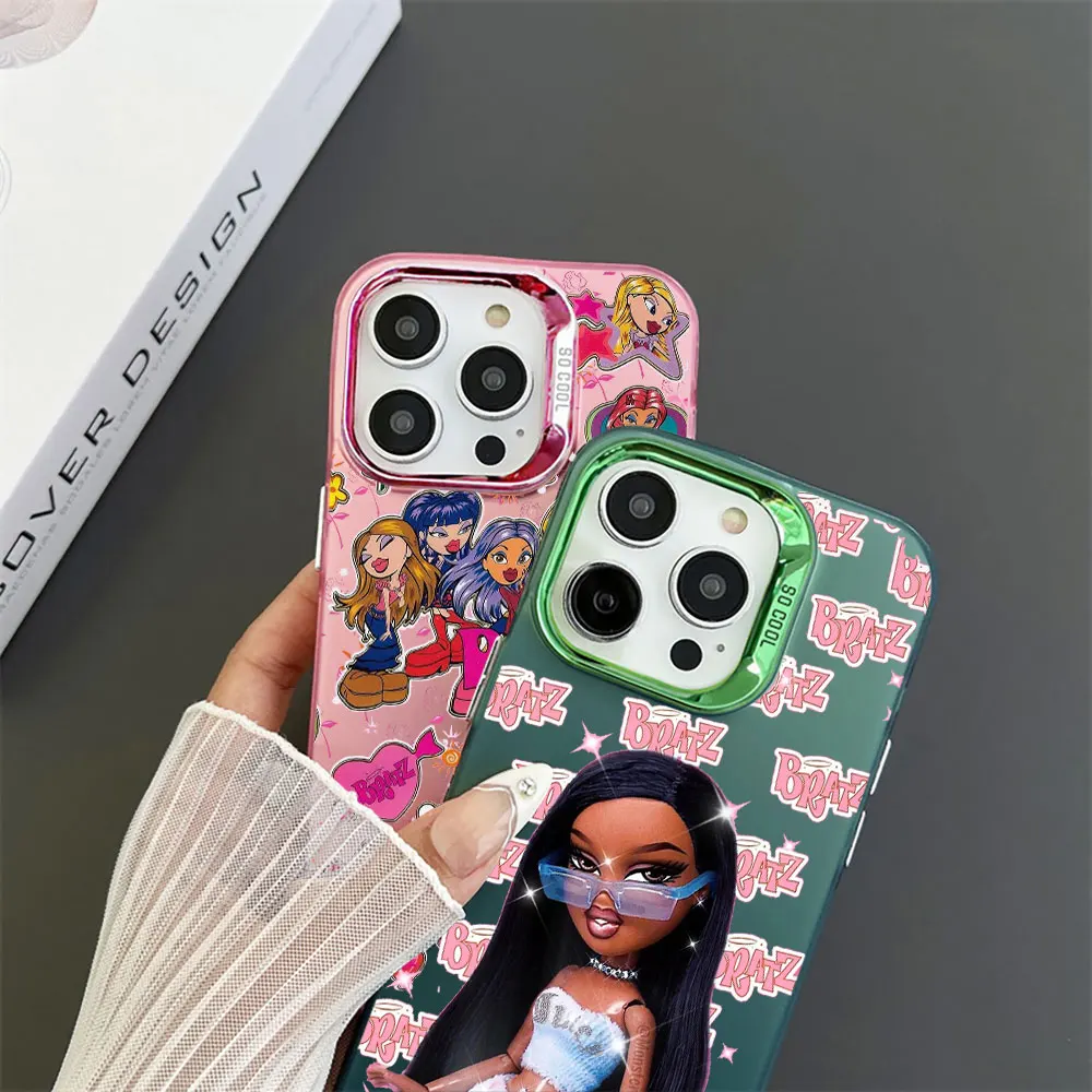 Чехол Lovely Doll Bratz для Apple iPhone 11 16e 14 15 16 Plus 12 Pro 13 Mini XR X XS Max, противоударный чехол-бампер для телефона (art.: 3920ced46f031) - 3920ced46f031