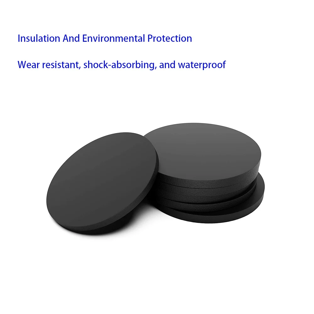 Черные твердые круглые резиновые прокладки для уплотнения листа 10 шт. диаметр