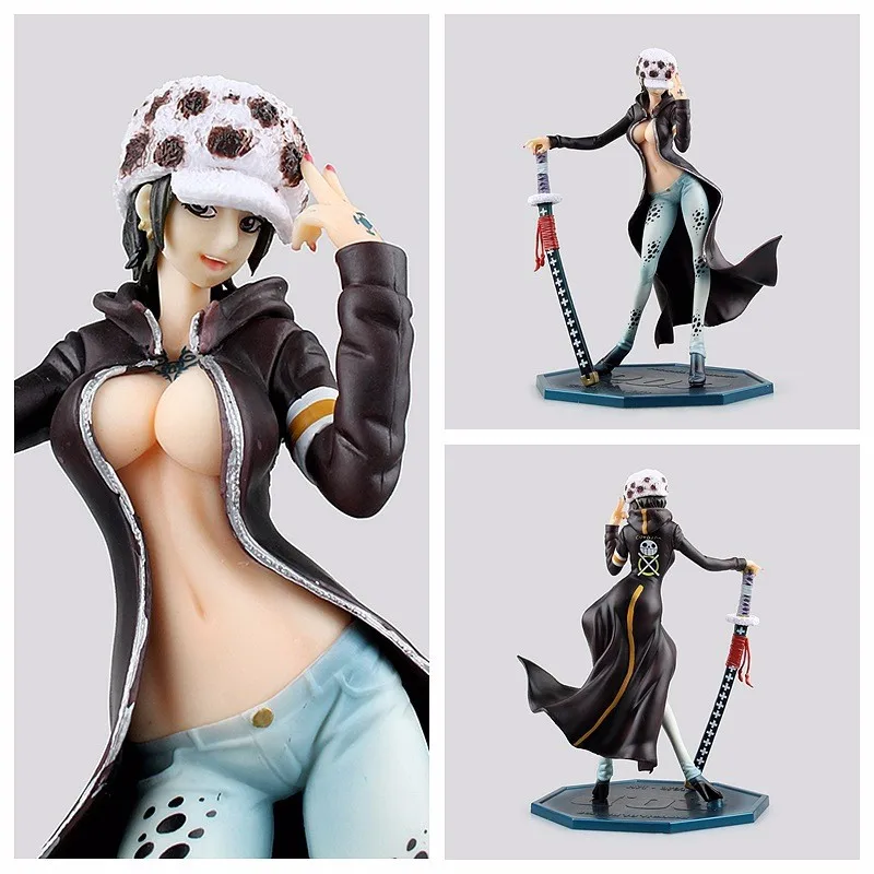 

22cm Anime OP Female POP Trafalgar Law PVC Figure Toy PVC Action Figure Collection Model Toy sexy figure anime Sexy Model