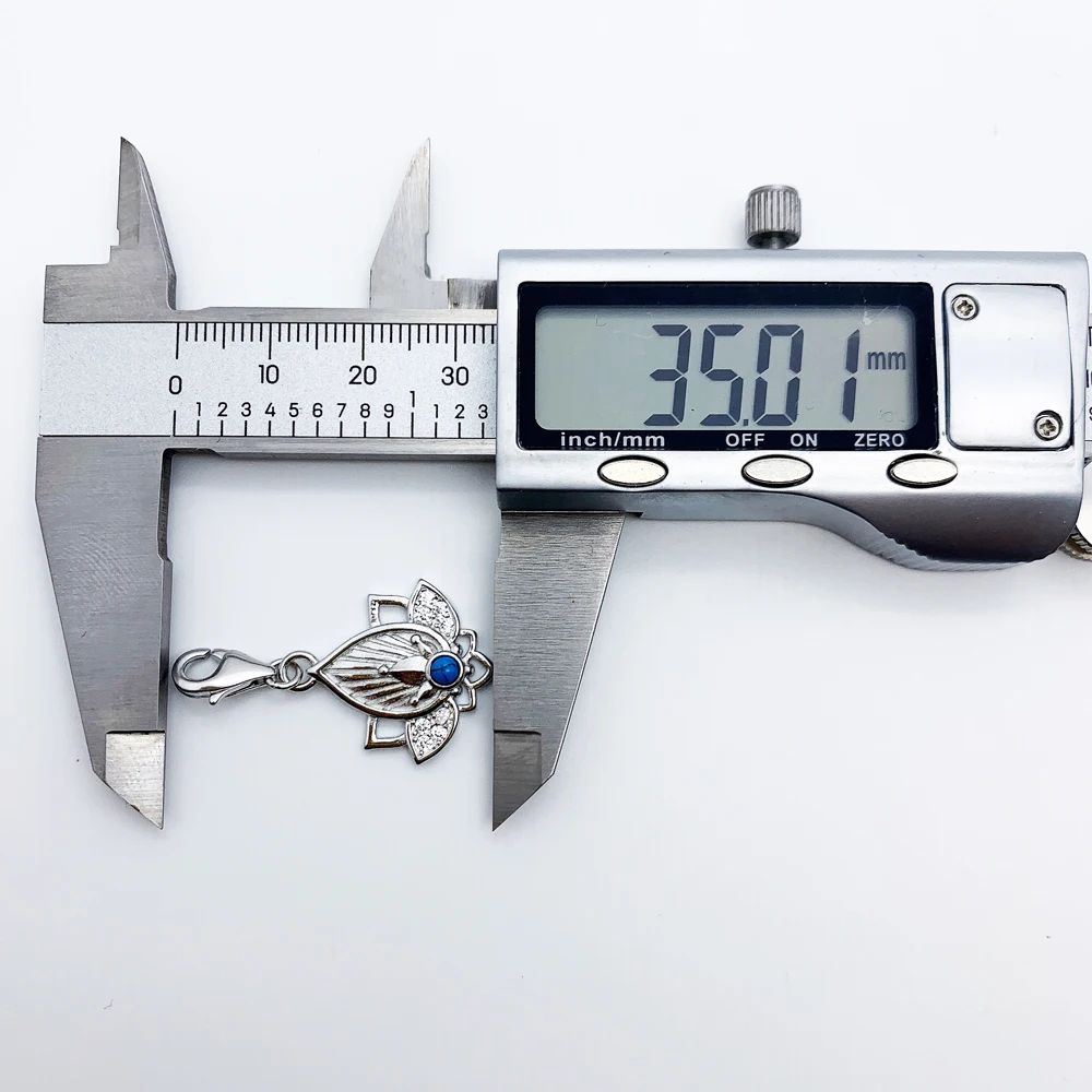 Trendy Buddhism Lotus Pendant Charm For Women Minimalist 925 Sterling Silver Turquoise Gift |