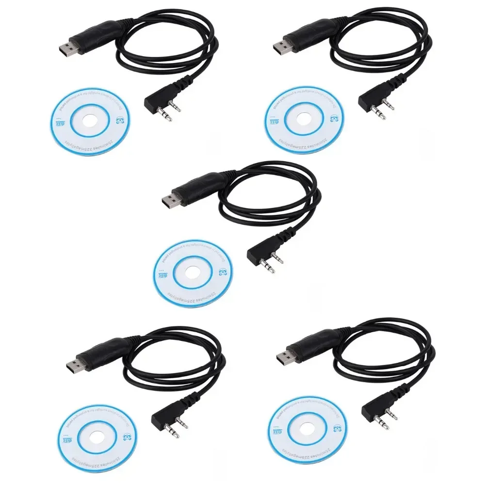 Лот 5 шт. USB-кабель для программирования частота записи Baofeng UV5R UV-5R 888S Retevis RT5R H777 Kenwood