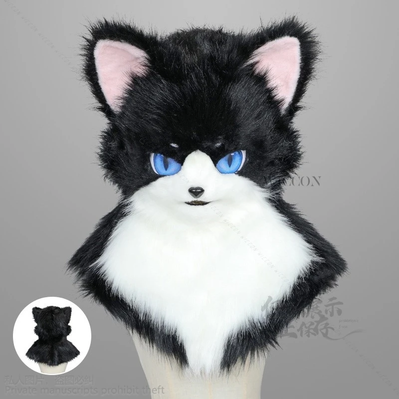 Аниме Fursuit Furry Косплей Лиса Собака Волк Животное Кошачьи Лапы Cos Плюшевый Комплект