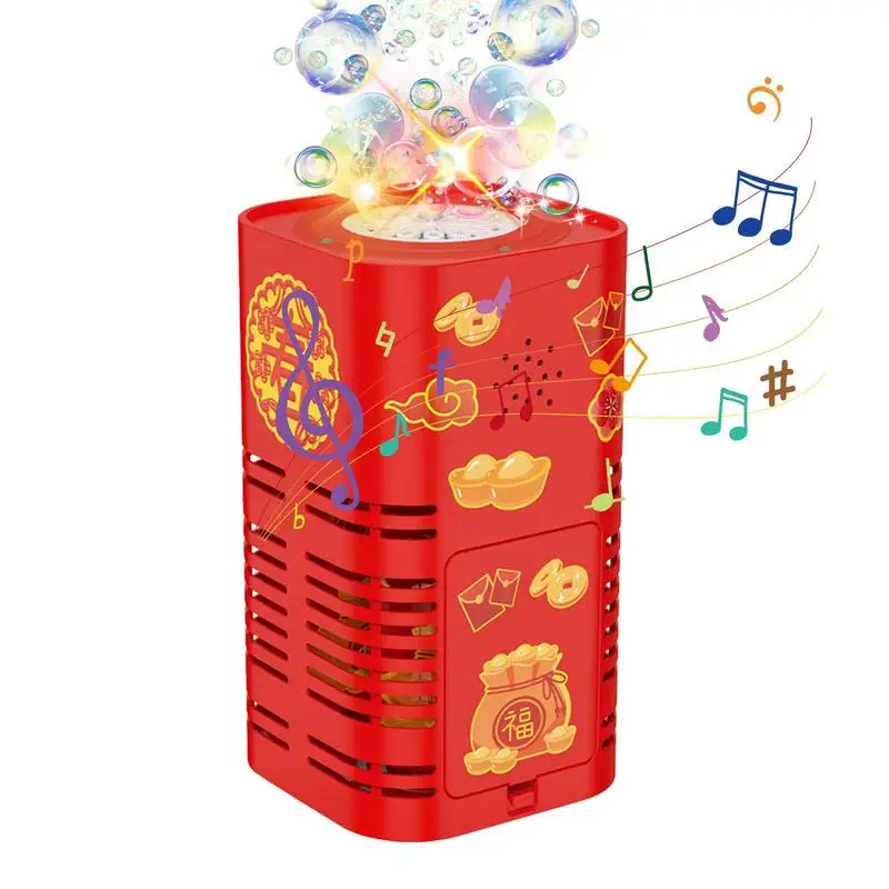 

12 Holes Fireworks Bubble Machine With Flash Lights Sounds For Kids Outdoor Toys Pro Party Festival Celebrate Bubble Machines