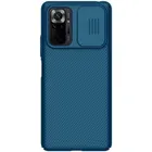 Синий чехол с защитной шторкой для камеры от Nillkin для Xiaomi Redmi Note 10 Pro и 10 Pro Max, серия CamShield Case