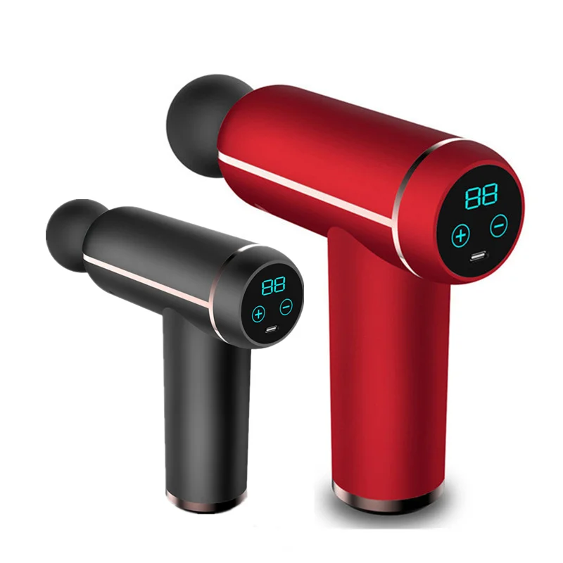 

Electric Massage Fascia Gun LCD Display Muscle Percussion Massager Fitness Muscle Relaxer For Back Body Relaxation Pain Relief
