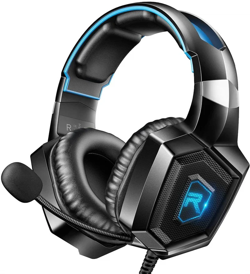 

New product K8 head-mounted wired gaming headset with microphone stereo LED light notebook desktop computer PC headset