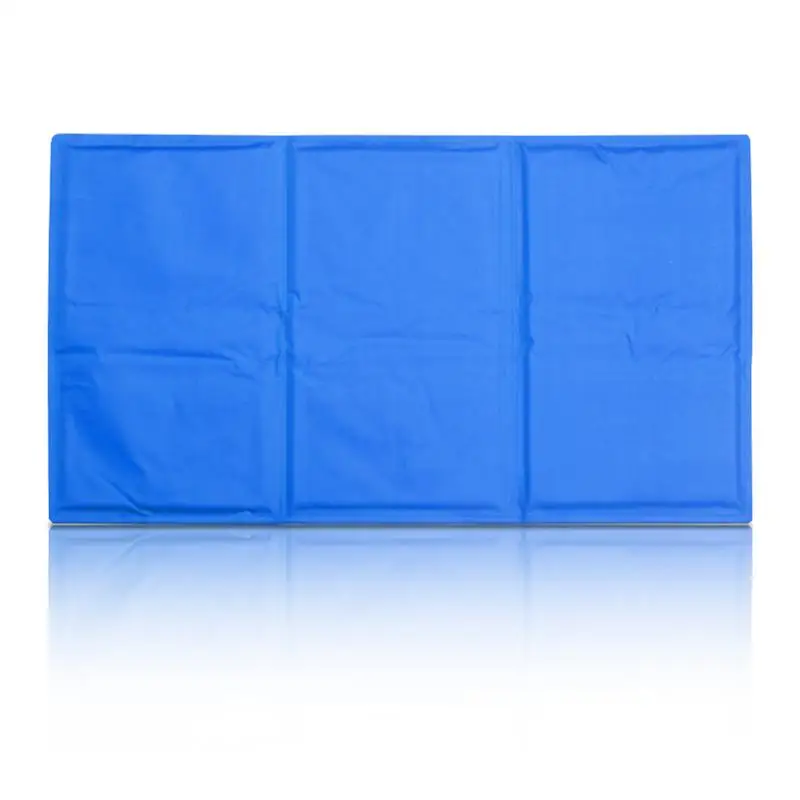 

Cooling Mat Pet Cooling Mat Without Water Electricity Blue Double-layer Pressing Ice Pad Machine Washable Summer Reusable