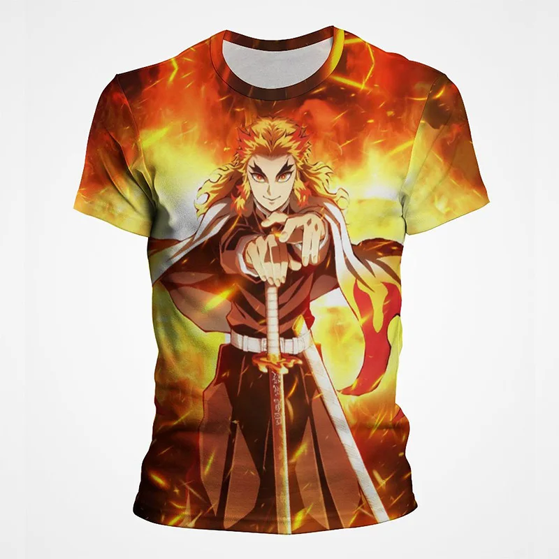 

Summer Fashion Anime Demon Slayer Kochou Shinobu 3D T Shirt Kids Casual T-shirt Boy Girl Unisex Clothes Harajuku street style
